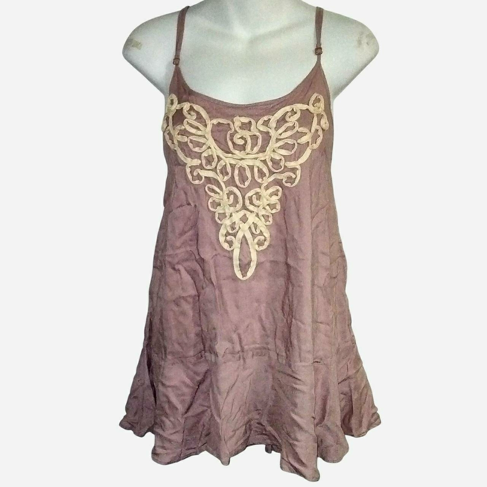 DownEast Brown and Cream Blouse